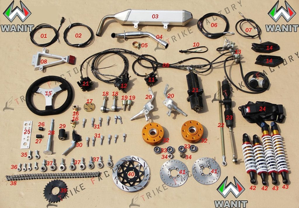 wanit muffler-steering-system-wire-break-system-suspensions-