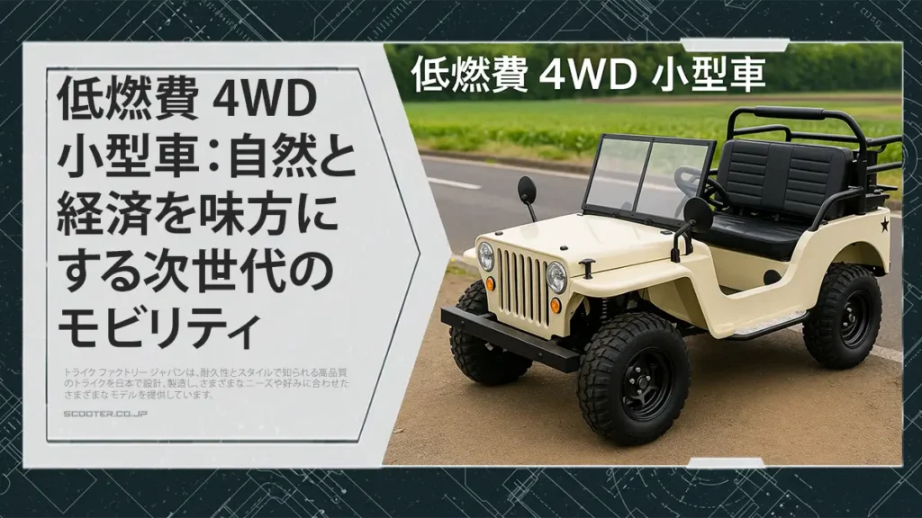 低燃費 4WD 小型車：自然と経済を味方にする次世代のモビリティ