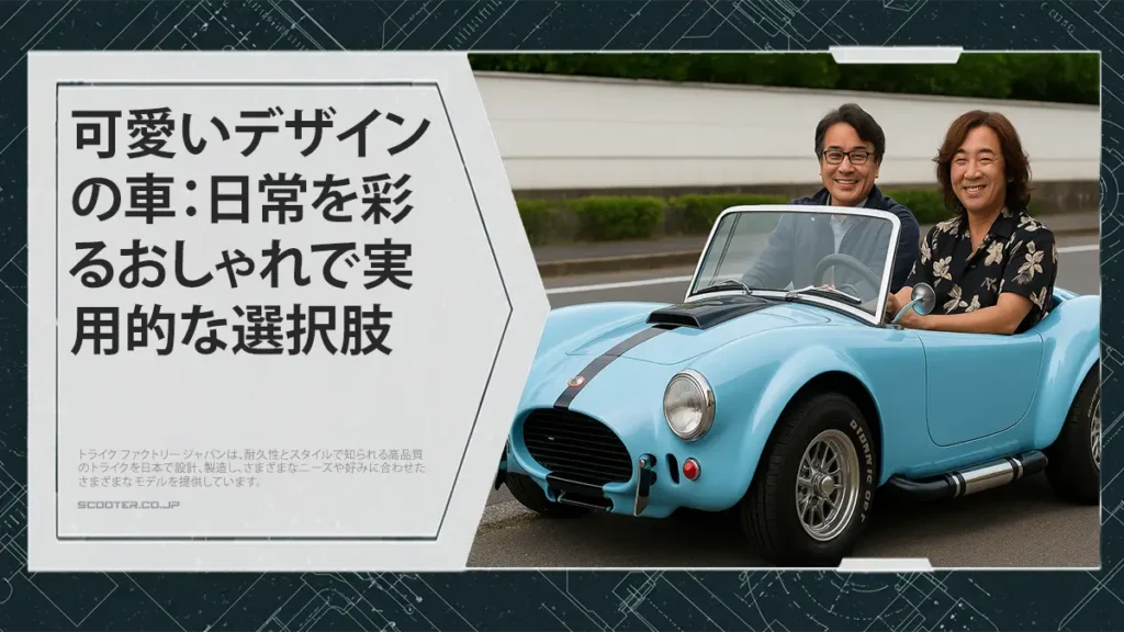 可愛いデザインの車